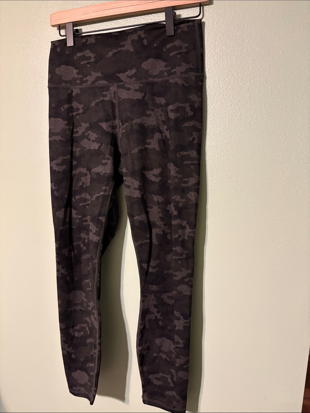Fabletics Dark Gray Camo High-Rise Leggings